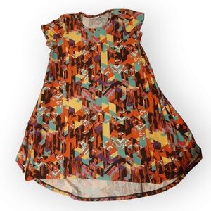 LuLaRoe Kids Casual Dress - Multicolor Geometric
